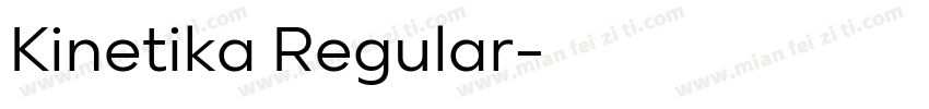 Kinetika Regular字体转换